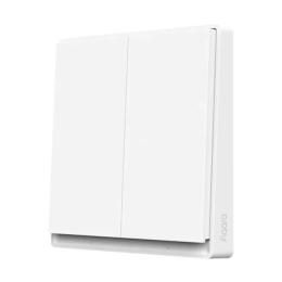 Вимикач Aqara E1 Wall Switch EU ZiGBee 3.0 Apple HomeKit White (QBKG39LM) 2 клавіші