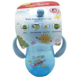 Поїльник Mega Zayka MGZ-0312 Blue з трубочкою