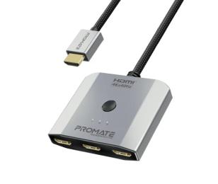 Сплітер Promate MediaSwitch-H3 4K 3хHDMI to HDMI Silver (mediaswitch-h3.silver)