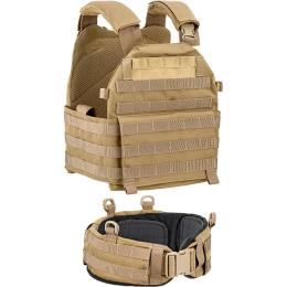 Тактичний жилет-плитоноска Defcon 5 CARRIER WITH BELT Coyote Tan