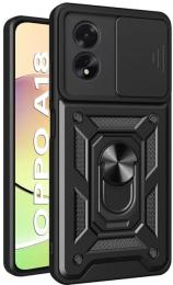 Чохол-накладка BeCover Military для Oppo A18 Black (710712)