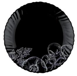 Тарілка Vittora Wave Овочевий етюд 22 см Black (V-220Bvs)