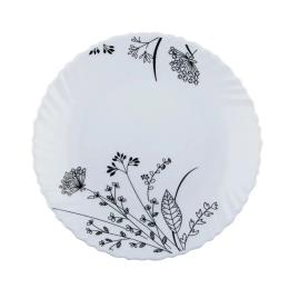 Тарілка Vittora Wave Чорно-біле суцвіття 22 см (V-220BW)