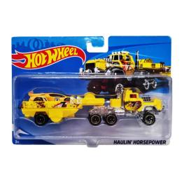 Іграшкова машинка Bambi T-P771-1 Yellow з трейлером