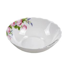 Салатник Vittora Лаванда і троянда Wave 155 мм White (V-155LR)