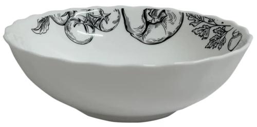 Салатник Vittora Овочевий етюд Wave 175 мм White (V-175Vs)