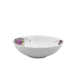 Салатник Vittora Рожевий букет Wave 175 мм White (V-175РB)