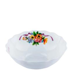 Салатник Vittora Фіалки Wave 175 мм White (V-175V)