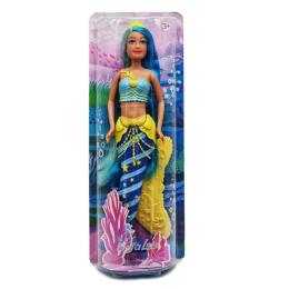 Лялька Defa Русалочка 8483 Blue Yellow з рухомим хвостом