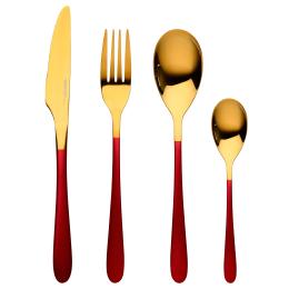 Набір столових приборів Bergner Lisboa 16 пр. Red (BG-45148-RD)