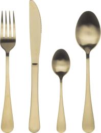 Набір столових приборів Bergner Munich 24 шт Champagne matt (BG-5139-CH)