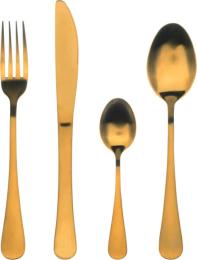 Набір столових приборів Bergner Munich 24 шт Gold matt (BG-5134-GD)