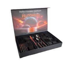 Набір столових приборів GUSTO Plutonium 24 шт. (GT-SFKS02-24)