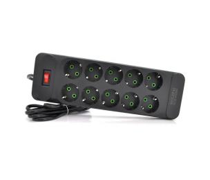 Мережевий фільтр Voltronic F35 Black 10 розеток EU (F35-Black)