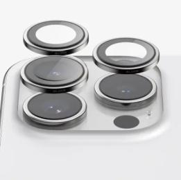 Захисне скло для камери Blueo 99 Anti-reflective PVD titanium alloy iPhone 16 Pro/iPhone 16 Pro Max Titanium Silver