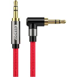 Аудіо-кабель Essager 90 3.5mm Jack Audio Cable (тато) - mini-jack 3.5mm (тато) 1.5м Red (EYP35-WTA09)