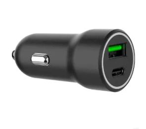 Автомобільний адаптер для телефона Gembird TA-UC-A2PDQC20-CAR-01