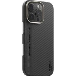 Чохол-накладка Blueo Bi-Texture Magnetic 600D Air Aramid Fiber Phone Case iPhone 16 Pro Max Black Gray