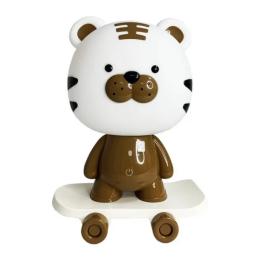 Нічник Mega Zayka Тигр на скейті MGZ-1408 Brown