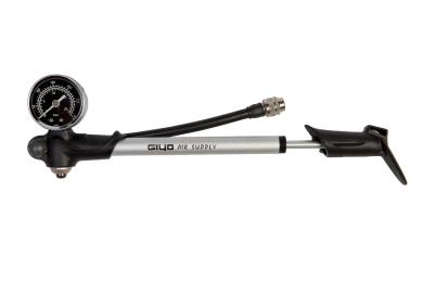 Насос для вилок високого тиску GIYO GS-02PT з манометром (300psi) Al (сірий)