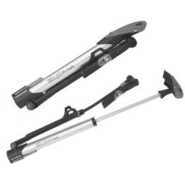 Насос міні-підлоговий GIYO GM-71 з манометром з кріпленням на раму, сірий AV / FV (140psi)