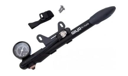 Насос трансформер AV / FV для коліс та вилок GIYO GS-41P з манометром (300psi) AL (сірий)