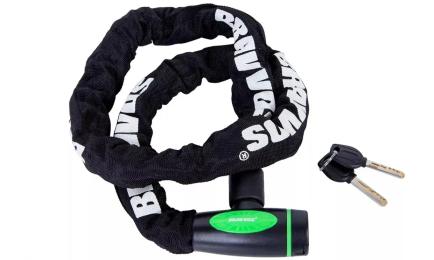 Велосипедний замок Bravvos LOC-253 Black 8x1200мм