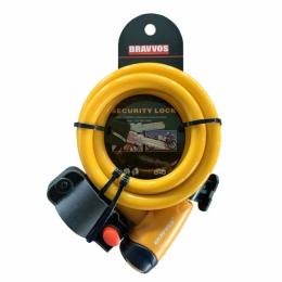 Велосипедний замок Bravvos LOC-065-110 Orange 12x1500 mm (LCK_034)