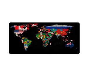 Килимок для мишки Voltronic Карта світу (Flags) Black (WMF373)