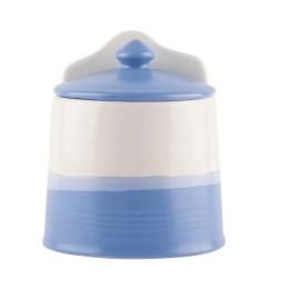 Ємність для сипучих продуктів Vittora VT-8501 White Blue небо з керамічною кришкою, 13 см