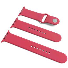 Ремінець для смарт-годинника EpiK Silicone для Apple Watch Sport Band 38/40/41 (S/M &amp; M/L) 3pcs Pomegranate