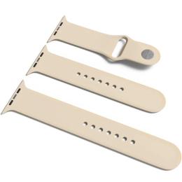 Ремінець для смарт-годинника EpiK Silicone для Apple Watch Sport Band 42/44/45/49 (S/M &amp; M/L) 3pcs Antique White