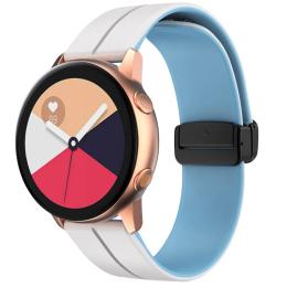 Ремінець для смарт-годинника EpiK Classy для Smart Watch 20mm White Blue