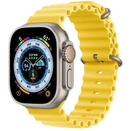 Ремінець для смарт-годинника EpiK Ocean Band для Apple Watch 42/44/45/49mm Yellow