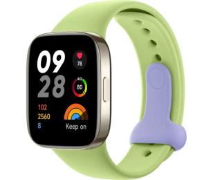 Ремінець для смарт-годинника Infinity Silicone Strap для Redmi Watch 3 Lime Green