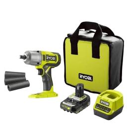 Гайковерт ударний акумуляторний Ryobi ONE+ RIW18-1C20SA3 18В АКБ 1х2Агод 2600обхв 800Нм 1/2 3 швидкості 1.7кг сумка