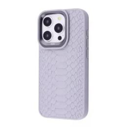 Чохол-накладка Kajsa Snake Pattern iPhone 15 Pro Max Light Gray