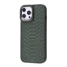 Чохол-накладка Kajsa Snake Pattern iPhone 15 Pro Olive