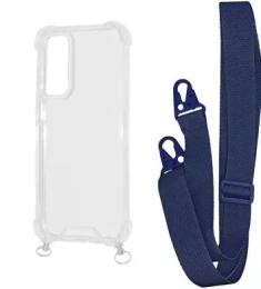 Чохол-накладка WAVE Clear Case with Strap Samsung Galaxy S23 FE Midnight Blue