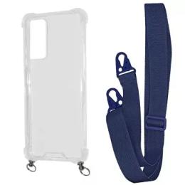 Чохол-накладка WAVE Clear Case with Strap Xiaomi Redmi Note 11 4G/Redmi Note 11S Midnight Blue