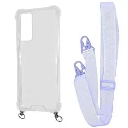 Чохол-накладка WAVE Clear Case with Strap Xiaomi Redmi Note 11 Pro/Redmi Note 12 Pro 4G Light Purple