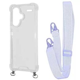 Чохол-накладка WAVE Clear Case with Strap Xiaomi Redmi Note 13 Pro + Light Purple