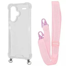 Чохол-накладка WAVE Clear Case with Strap Xiaomi Redmi Note 13 Pro + Pink Sand