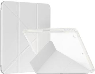 Чохол-книжка для планшета BeCover Ultra Slim Origami Transparent з кріпленням Apple Pencil для Apple iPad 10.2 2019/2020/2021 Gray (711099)