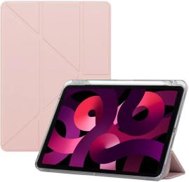 Чохол-книжка для планшета BeCover Ultra Slim Origami Transparent з кріпленням Apple Pencil для Apple iPad Air (4/5) 2020/2022 10.9 Pink (711104)