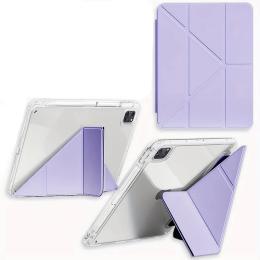 Чохол-книжка для планшета BeCover Ultra Slim Origami Transparent з кріпленням для Apple iPad Pro 11 M4 2024 Purple (711692)