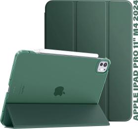 Чохол-книжка для планшета BeCover Tri Fold Hard для Apple iPad Pro 11 M4 2024 Dark Green (711727)