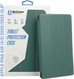 Чохол-книжка для планшета BeCover Tri Fold Soft TPU Silicone для Apple iPad Air (4/5) 2020/2022 10.9 Dark Green (711130)