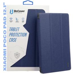 Чохол-книжка для планшета BeCover Flexible TPU Mate з кріпленням для стілусу для Xiaomi Poco Pad 12.1 Deep Blue (711583)