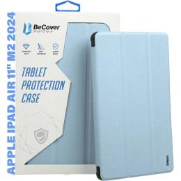 Чохол-книжка для планшета BeCover Soft Edge для Apple iPad Air 11 2024/iPad Air 11 2025 з кріпленням Apple Pencil Light Blue (711429)